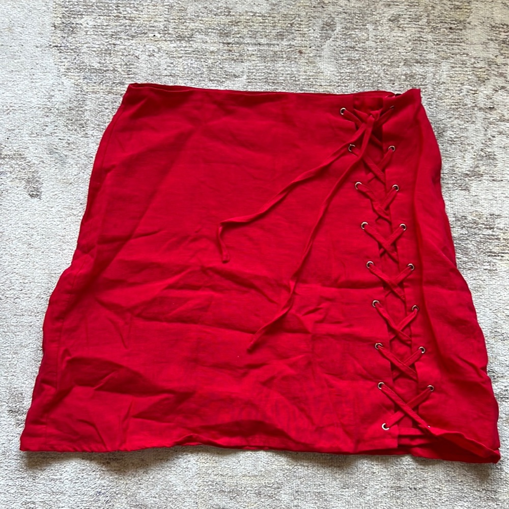 Red Mini Skirt